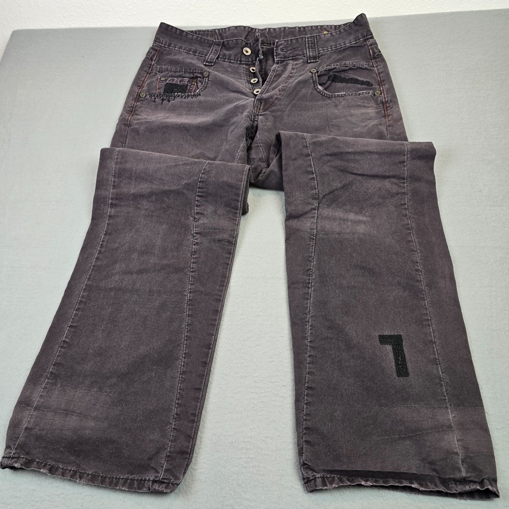 G-Star Raw Denim Jeans Men's 30x32 Gray Distressed Button Fly Straight Leg Pants - Picture 13 of 13